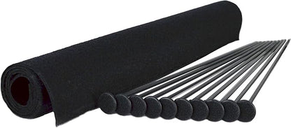 Gun Storage Solutions Rifle Rods Starter Kit with Shelf Liner Gun Organizer System Store More Guns Easy Access for Safety with Nylon Woven Loop Fabric