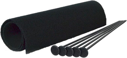 Gun Storage Solutions Rifle Rods Starter Kit with Shelf Liner Gun Organizer System Store More Guns Easy Access for Safety with Nylon Woven Loop Fabric
