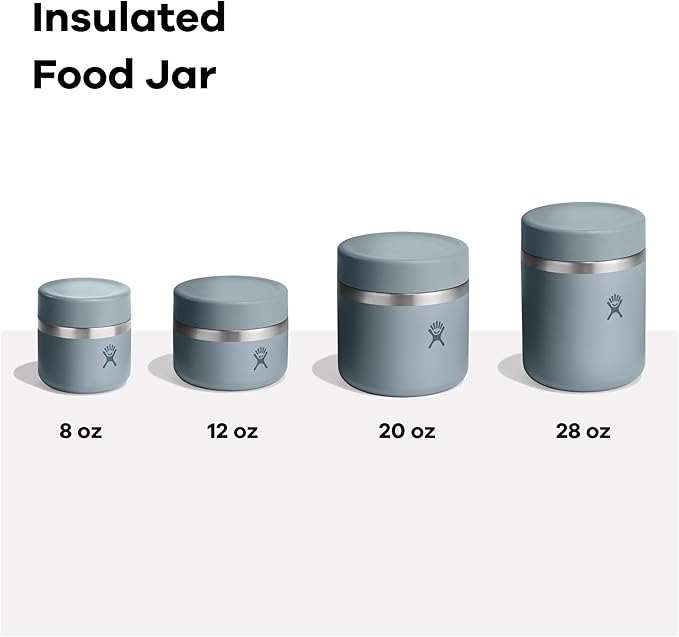 Hydro Flask Food Jar – Insulated Stainless Steel, Snack Travel Container for Hot Food & Soup 20 Oz Oat Tan