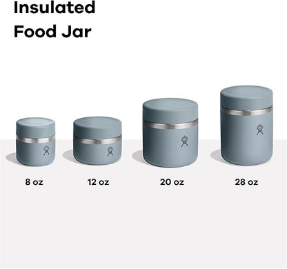 Hydro Flask Food Jar – Insulated Stainless Steel, Snack Travel Container for Hot Food & Soup 12 Oz Oat Tan