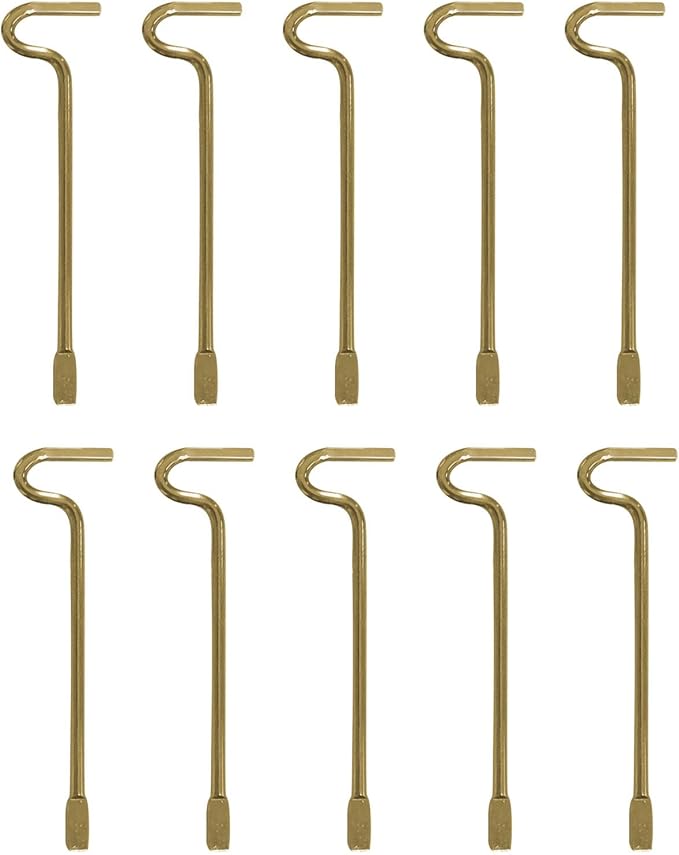 Bedroom/Bathroom Emergency Keys Compatible with Kwikset Interior Levers and Knobs - 10 Pack