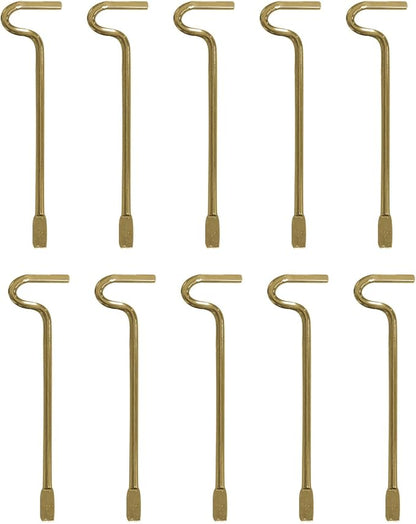 Bedroom/Bathroom Emergency Keys Compatible with Kwikset Interior Levers and Knobs - 10 Pack