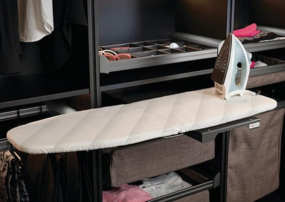 Häfele Ironing Board Shelf-Mounted, Folding, Made of Steel, Slate (RAL 7022) (581)