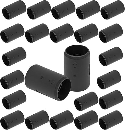 Luomorgo 24 Pcs 3/4 Inch Wire Shelf Clips, Plastic Shelf Lock Clips for 3/4" Post Shelving, Heavy Duty Wire Shelving Clips Replacements for Shelves, Racks (Black)