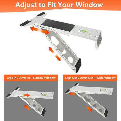 Window Air Conditioner Bracket, Universal AC Support Brackets, Heavy Duty Support Up to 165lbs