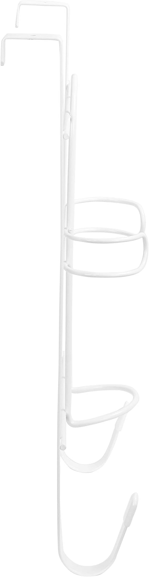 Spectrum Diversified Over-the-Door Iron & Ironing Board Holder, No-Installation Iron, Sturdy Steel Construction With Rubberized Hook Ends, Laundry Room Storage & Closet Organization