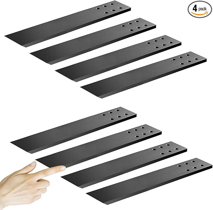 Hidden Granite Countertop Support Brackets 8 Pack 18" L x 2.5" W,3/8" Thick Heavy Duty Counter top Brackets,Flat Black Wall Mount Support Countertop Overhang Support for Quartz, Wood, Concrete,Island