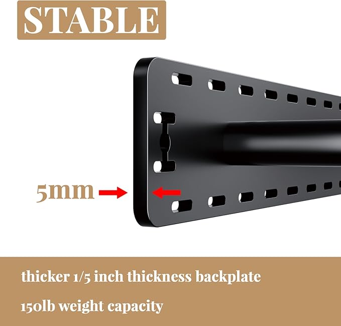1 Pack Large Shelf Brackets Long Floating Shelf Bracket Invisible Floating Shelf Hardware Heavy Duty Floating Mantel Brackets(43"X6"X3" with Tools)