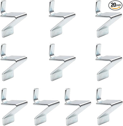 Shelf Clips,Compatible with Sandusky Cabinets,Adjustable Heavy Duty Metal Shelving Support Clip,Fits Most Kinds of Metal Cabinet,Heavy Duty Supports for Office Files,Tools&Storage Organization (10PCS)