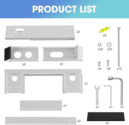 Air Conditioner Support Bracket, Adjustable Window AC Bracket, No Drilling, Heavy Steel Air Conditioner Stand Fit Most Single and Double-Hung Windows, Hold Up to 220lbs