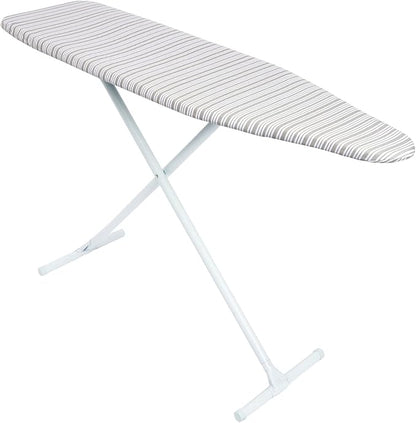Juvale Ironing Board Cover & Pad - Secure Drawstring Fit for Iron Board Cover with Padding - Extra-Thick Foam for Pressing Pad - 15 x 54 in, Grey Stripe