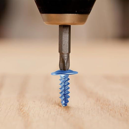 (200 pcs) Wensilon #10×1-1/4" Phillips Truss Head Wood Galvanized Iron Quick Metal Self Tapping