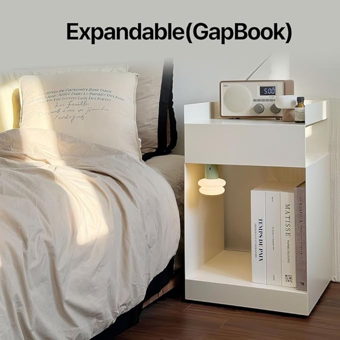 Book Shape Decorative Cable Management Box - Expandable Cable Organizer Box with Magnetic Closure for Home & Office (Modern Matisse, Standard)