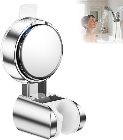 JOTPE Shower Head Holder Suction, Rotatable and Adjustable Shower Head Holder, Bathroom Suction Cup Shower Head Holder, No Drilling Shower Head Bracket, Removable Wall Mounted Suction Bracket