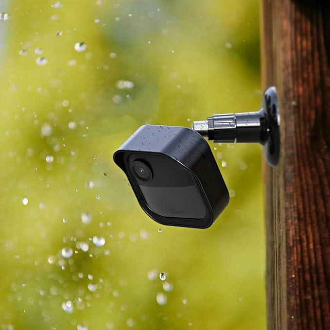 Blink Outdoor 4 (4th Gen) Wall Mount, Weatherproof Protective Cover and 360 Degree Adjustable Mounting with Blink Sync Module Outlet Mount for Blink Outdoor Indoor Security Camera (Black, 5 Pack)