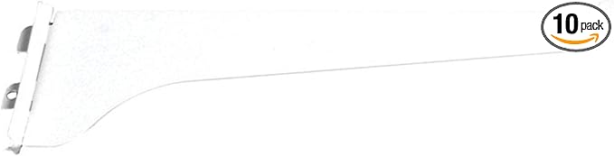 Knape & Vogt 180WH 10" 10" White Shelf Brackets