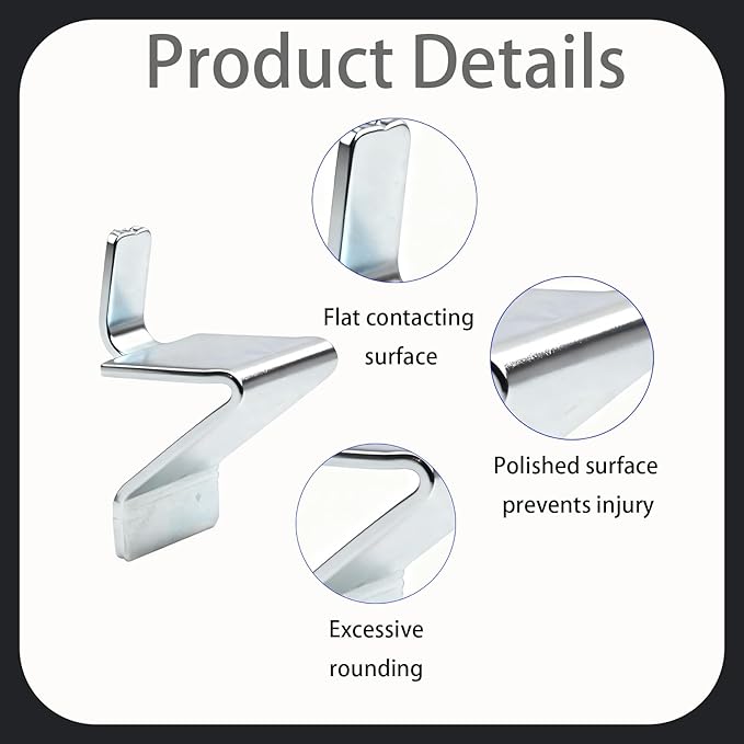20Pcs Shelf Clips,Compatible with Sandusky Cabinets,Adjustable Heavy Duty Metal Shelving Supports Clip,Fits Most Kinds of Metal Cabinets,Heavy Duty Supports for Office Files,Tools&Storage Organization