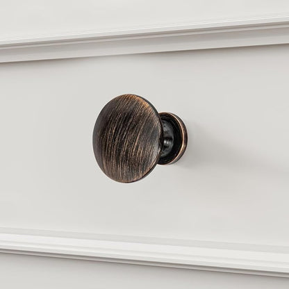 homdiy 10 Pack Cabinet Knobs Oil Rubbed Bronze Cabinet Knobs Zinc Alloy Drawer Pulls Kitchen Cupboard