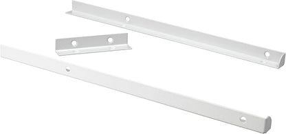 ClosetMaid SuiteSymphony Top Shelf Support Bracket Kit, Add On Accessory, Shelf Hardware Set, for Top Shelf, Pure White