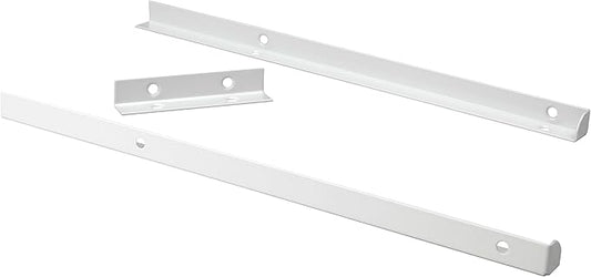 ClosetMaid SuiteSymphony Top Shelf Support Bracket Kit, Add On Accessory, Shelf Hardware Set, for Top Shelf, Pure White