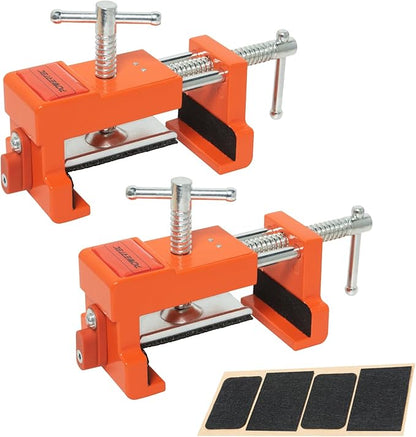 POWERTEC Cabinet Face Frame Clamps (2 Pack) - Cabinet Installation Tool with Drill Guide, Precise Alignment & Secure Hold (72126)
