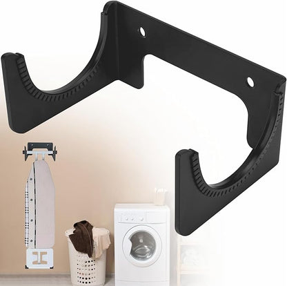 Ironing Board Holder Ironing Board Hanger Wall Mount for T or Y Leg, Iron Board Hook Concealed,Board Storage Organizer for Laundry Room, Space Saving