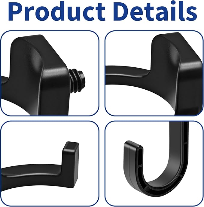 6Pcs Storage Shed Hooks for Suncast/Craftsman, J-Shape and U-Shape Suncast Shed Accessories, Premium ABS Garden Garage Storage Organization, Shed Shelves for Hanging Shed Organization Supplies
