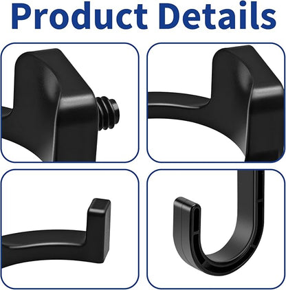 6Pcs Storage Shed Hooks for Suncast/Craftsman, J-Shape and U-Shape Suncast Shed Accessories, Premium ABS Garden Garage Storage Organization, Shed Shelves for Hanging Shed Organization Supplies