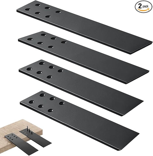 Countertop Support Brackets Heavy Duty 4 Pack 1/4" Thick 12 Inch Flat Hidden Knee Wall Countertop Bracket for Granite Quartz Wood Concret Countertops Screws Included