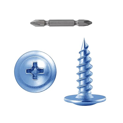 Wensilon（700 pcs）#4×1/2" Phillips Truss Head Wood Screws Galvanizing Quick Metal Self Tapping.