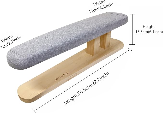 Sleeve Tabletop Ironing Board Portable Chest&sSleeves Ironing Board with Wooden Base for Tailor,Household,Laundry Rooms.