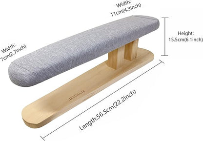 Sleeve Tabletop Ironing Board Portable Chest&sSleeves Ironing Board with Wooden Base for Tailor,Household,Laundry Rooms.