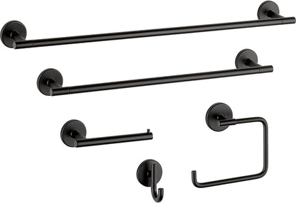 Delta Trinsic (1-Pack) Hand Towel Holder Matte Black Towel Racks for Bathroom Wall Square Towel Ring Holder for Bath Towel Hanger for Kitchen, Bathroom Accessories 759460-BL