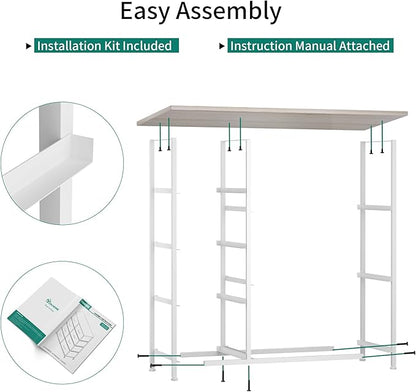 YITAHOME Dresser for Bedroom, 7 Drawers Fabric Dresser, Organizer Unit for Living Room, Hallway, Closets - Sturdy Steel Frame, Wooden Top & Easy Pull Fabric Bins