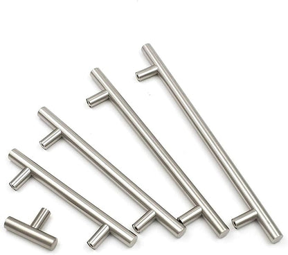 Goldenwarm 30Pack Brushed Nickel Cabinet Knobs Sliver Cabinet Knob Brushed Stainless Steel Drawer Pulls and Handles Bedroom Furniture Handles 50mm/2in Overall Length