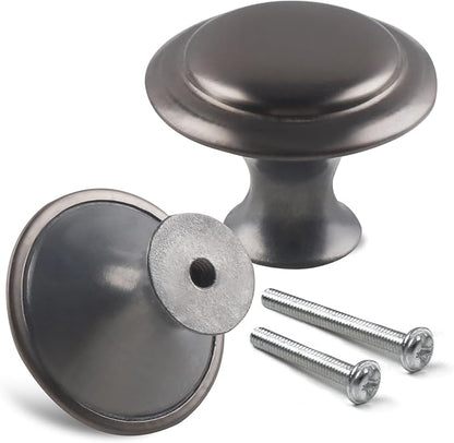 Romeda 18 Piece Drawer Knobs, 30mm Gray Cabinet Knobs, Dresser & Kitchen Drawer Pulls with Screw
