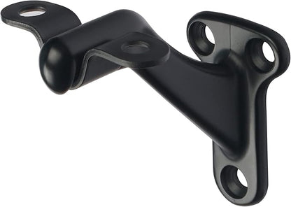 3 Pack Matte Black handrail Bracket,Handrail Stair Brackets 3" Heavy Duty Support Hardware Stairways, Home or Office Staircase Hand Rail Bracket with Screws,Easy Installation Railing Bracket