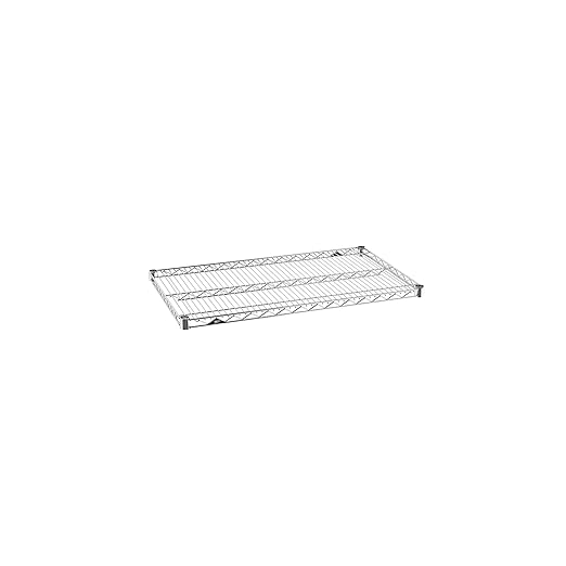 Metro Super Erecta 2136NC Chrome Shelf - Industrial Metal Wire Shelving for Restaurants, Kitchens, Home and More - 21"W x 36"L, 800 lbs. Capacity - Includes 1 Wire Shelf, Split Sleeves - NSF Certified