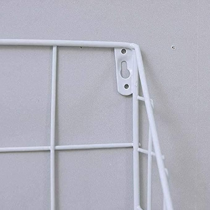 Magazine Rack Metal Magazine Rack Wall Mounted Magazine Rack for Living Room, Bathroom Or Bedroom-Nero