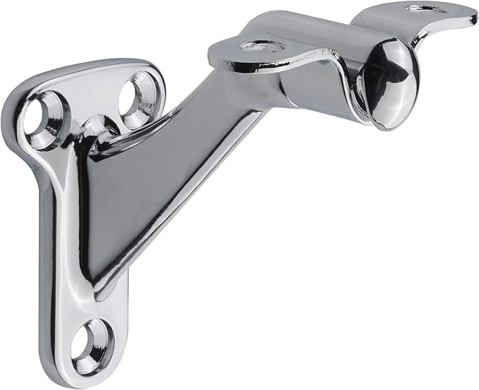 Triumph Hardware,3 Pack,3" Heavy Duty Handrail Bracket Polished Chrome,Stair Railing Bracket
