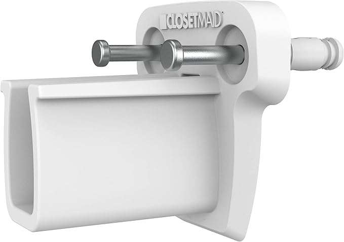 ClosetMaid 21941 Pre-Loaded 2.75-Inch Low-Profile Wall Brackets with Anchors for Wire Shelving, 250-Pack