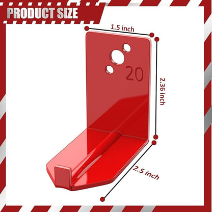 4 Pack Fire Extinguisher Mounts & Brackets, Fire Extinguisher Wall Hook Holder Hanger for 20 lb fire Extinguisher Mount