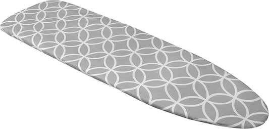 Westex Circles Heavy Duty Ironing Board Cover and Pad, Thick 3-Layer Stain Resistant Padding, Elasticized Skirt, Click-to-Close Fastener, 15 x 54 Inch (Board NOT Included, Cover ONLY)