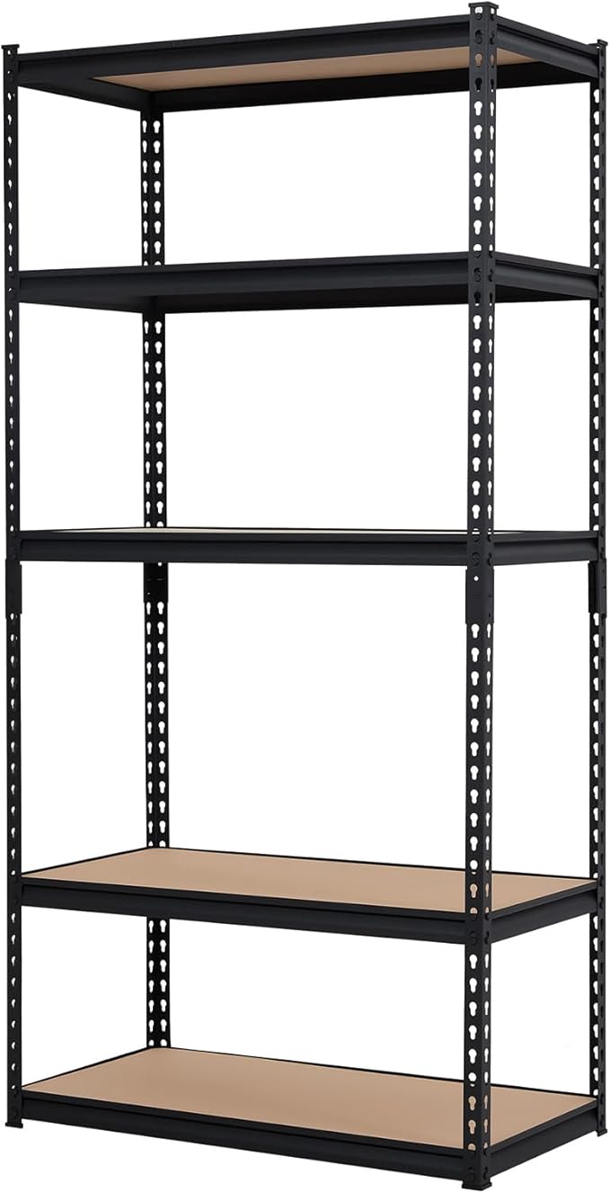 GarveeHome Heavy Duty Storage Shelves - 5 Tier 36 * 18 * 72 in, Adjustable Garage Storage Shelving, Metal Storage Utility Rack Shelf Unit
