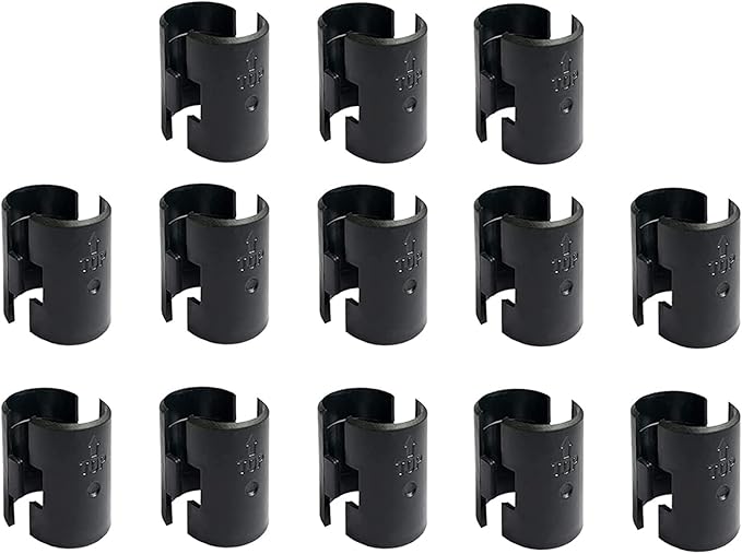 WAFJAMF 26 Pack Wire Shelving Shelf Lock Clips for 1" Post- 13 Pairs Shelving Sleeves Replacements for Wire Shelving System