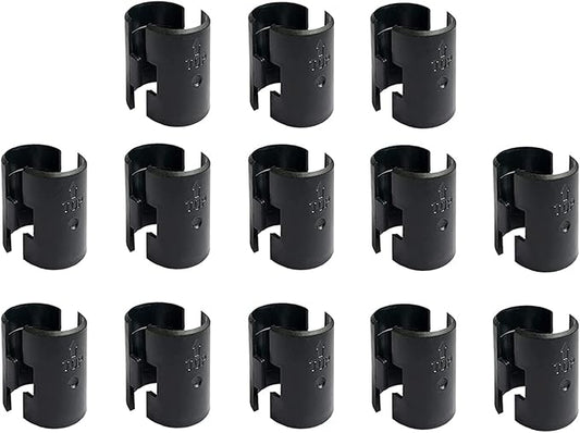 WAFJAMF 26 Pack Wire Shelving Shelf Lock Clips for 1" Post- 13 Pairs Shelving Sleeves Replacements for Wire Shelving System