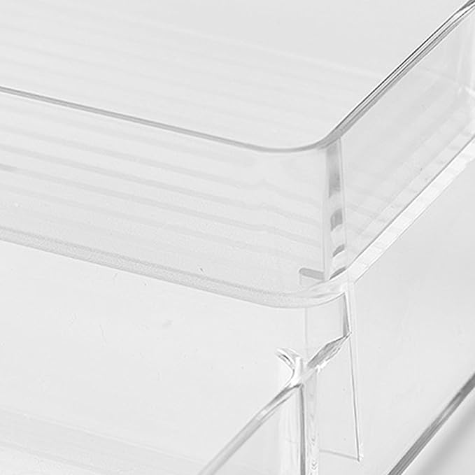 Nail Polish Organizer Holder Rack Shelf Multifunctional Transparent 3 Tier Display Stand for Desk Beauty Storage PET Material 26x23.8x10.2cm