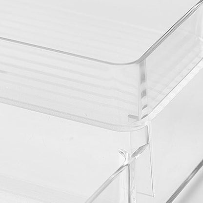 Nail Polish Organizer Holder Rack Shelf Multifunctional Transparent 3 Tier Display Stand for Desk Beauty Storage PET Material 26x23.8x10.2cm