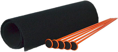 Gun Storage Solutions Rifle Rods Starter Kit with Shelf Liner Gun Organizer System Store More Guns Easy Access for Safety with Nylon Woven Loop Fabric