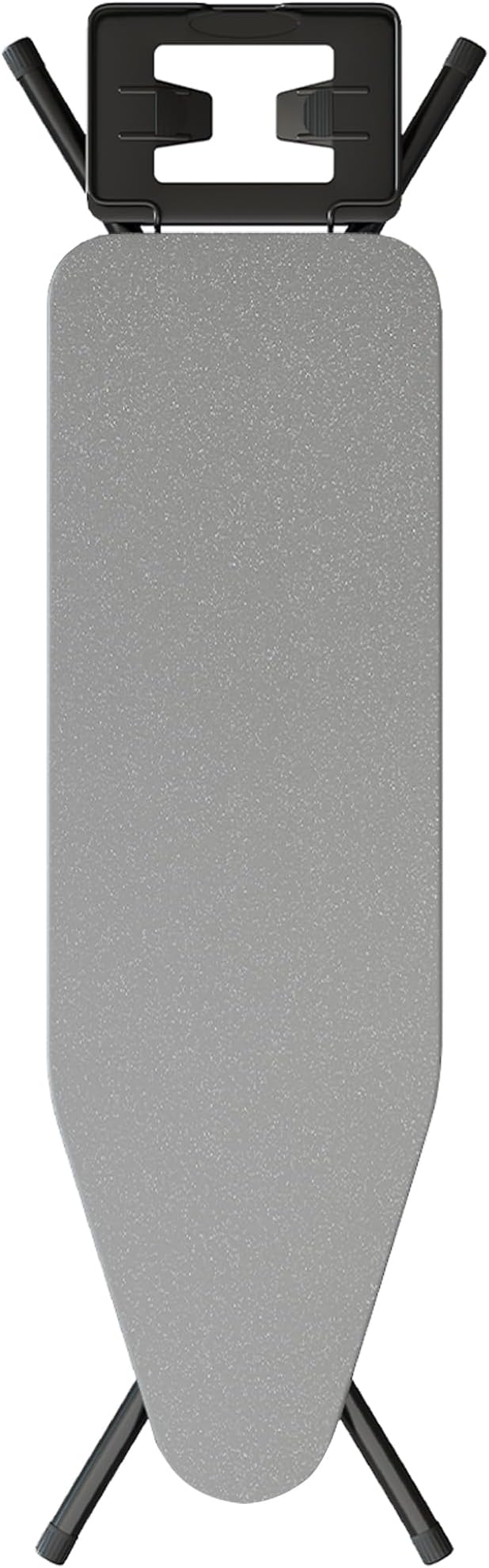 BEWISHOME Foldable Ironing Board, Compact Iron Board with 7 Adjustable Heights and Safety Iron Rest, Ironing Stand with Cover and Pad for Heat Resistance, for Laundry Room 43" X 13" Grey KYB01B